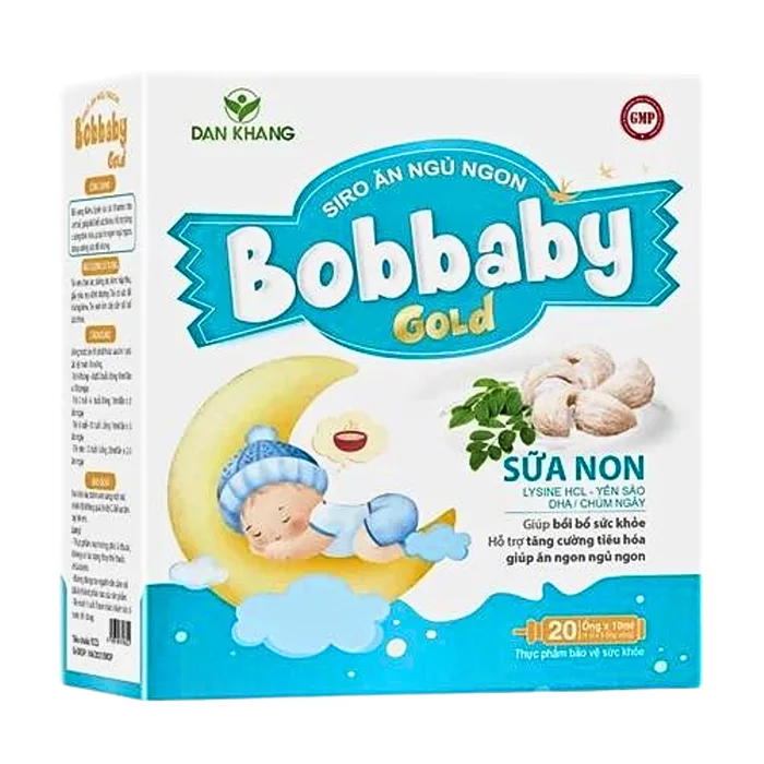 Siro Ăn Ngủ Ngon Bobbaby Gold (20 ống x 10ml) - Giúp bồi bổ sức khỏe cho bé