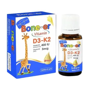 Bone-er Vitamin D3 - K2 (1 lọ 10 ml) - Hỗ trợ tăng cường hấp thu canxi