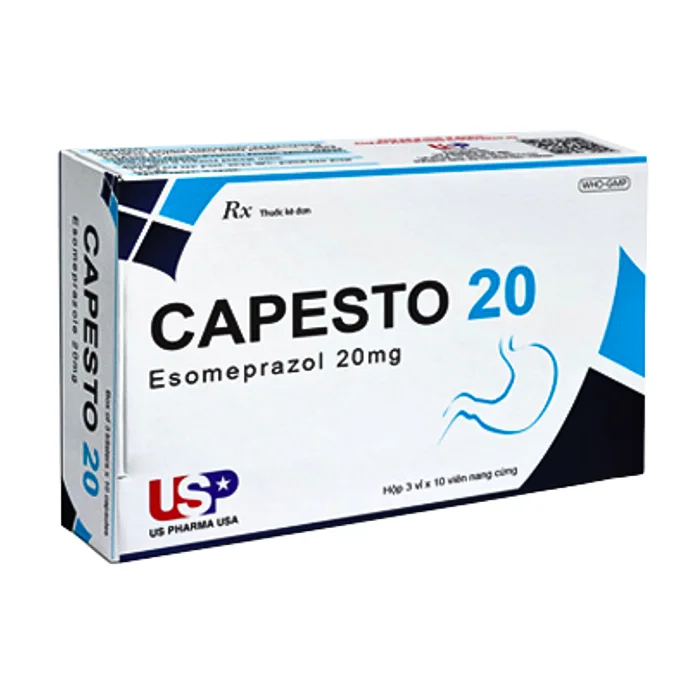 Capesto 20mg (3 vỉ x 10 viên) - Điều trị trào ngược dạ dày, thực quản