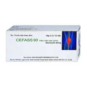 Cefass 90mg Celogen (3 vỉ x 10 viên) - Giảm viêm khớp, viêm khớp dạng thấp