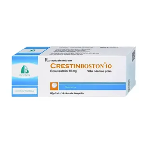 Crestin Boston 10 (5 vỉ x 14 viên) - Điều trị tăng cholesterol máu nguyên phát