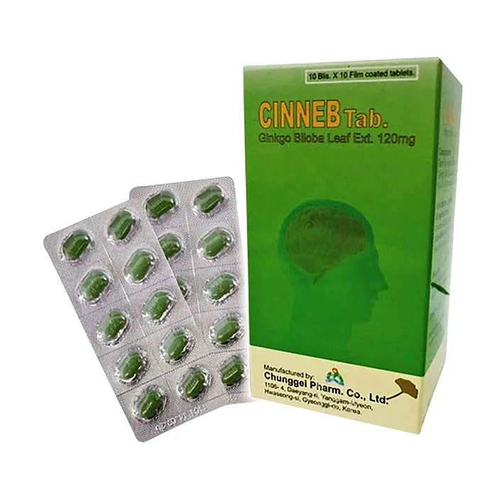 Cinneb 120mg (10 vỉ x 10 viên) - Điều trị rối loạn tuần hoàn ngoại biên