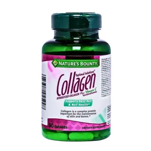 Collagen Hydrolyzed with vitamin C Nature\'s Bounty - Hỗ trợ giảm lão hoá da, giúp móng, tóc chắc khoẻ