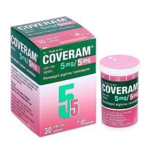 Coveram 5mg/5mg Servier (30 viên) - Điều trị tăng huyết áp