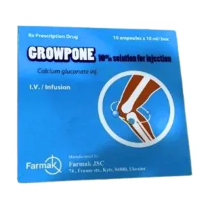 Growpone 10% (Calci gluconate) - Điều trị các triệu chứng cho người bị tăng Kali, tăng Magnise trong máu