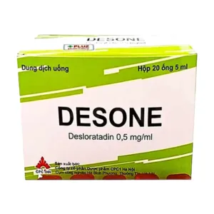 Desone 0.5mg|ml (Hộp 4 vỉ x 5 ống) - Chống dị ứng, viêm mũi