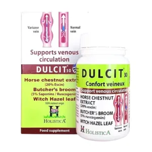 DULCIT (30 viên) - Hỗ trợ điều trị giãn tĩnh mạch chân,hậu môn