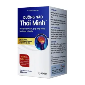 Dưỡng Não Thái Minh (80 Viên) - Hỗ trợ hoạt huyết, tăng cường lưu thông máu não