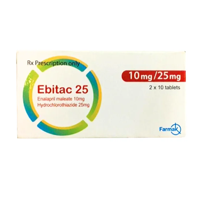 Ebitac 10mg/25mg Farkmakc - Thuốc điều trị cao huyết áp
