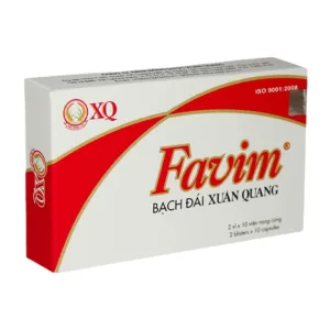 Favim Bạch Đái Xuân Quang (2 vỉ x 10 viên) - Điều trị kinh nguyệt rối loạn, viêm âm đạo