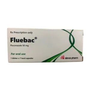Fluebac 50mg (1 vỉ x 7 viên) - Thuốc điều trị nhiễm nấm Candida
