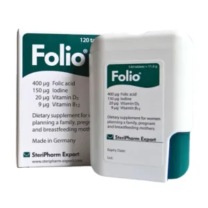 Folio 400mg (30 viên) - Bổ sung acid folic, iốt và các chất dinh dưỡng cần thiết cho phụ nữ dự định mang thai