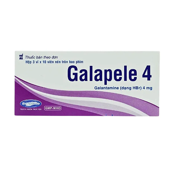 Galapele 4 (3 vỉ x 10 viên) - Điều trị sa sút trí tuệ nhẹ đến trung bình