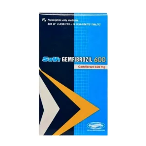 Gemfibrozil 600 (6 vỉ x 10 viên) - Điều trị rối loạn mỡ máu