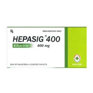 Hepasig 400 (6 vỉ x 5 viên) - Điều trị viêm gan C mạn tính