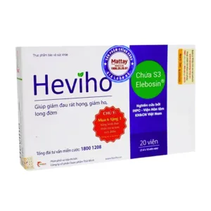 Heviho Thái Minh (2 vỉ x 10 viên) - Giảm đau rát họng, giảm ho, long đờm