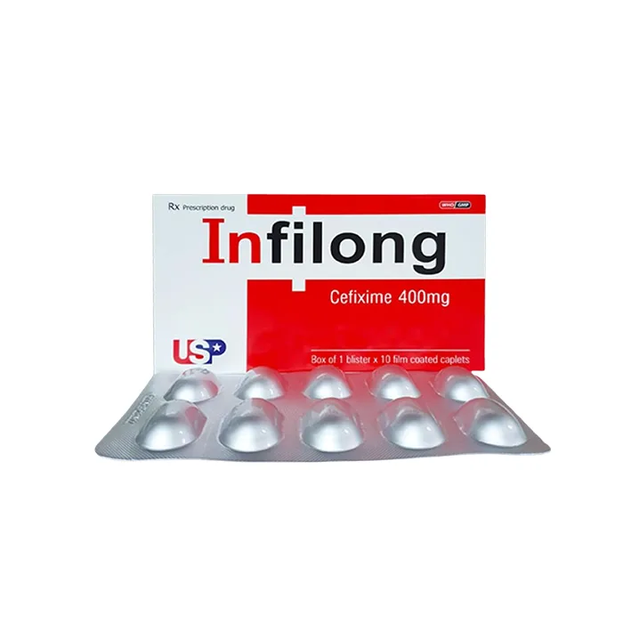 Infilong 400 (1 vỉ x 10 viên) - Thuốc điều trị các bệnh nhiễm khuẩn