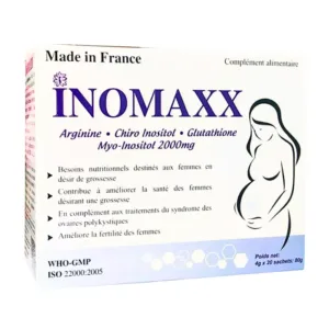 Inomaxx 2000mg (20 gói) - Điều kinh, bổ trứng, hỗ trợ mang thai cho phụ nữ đa nang