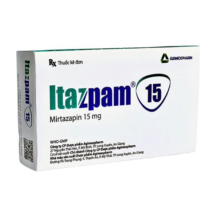 Itazpam 15mg Mirtazapin - Điều trị trầm cảm