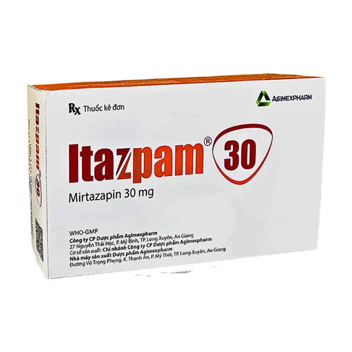 Itazpam 30 (3 vỉ x 10 viên) - Điều trị trầm cảm