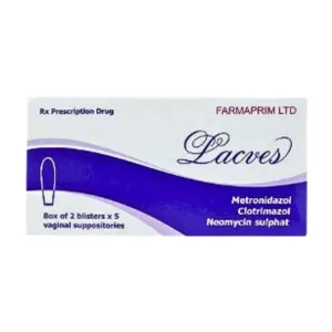 Lacves Farmaprim (2 vỉ x 5 viên) - Viên đặt âm đạo điều trị viêm âm đạo