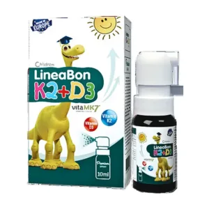Vitamin Lineabon D3K2 dạng xịt (10ml) - Tăng cường hấp thụ canxi, giúp xương phát triển chắc khỏe