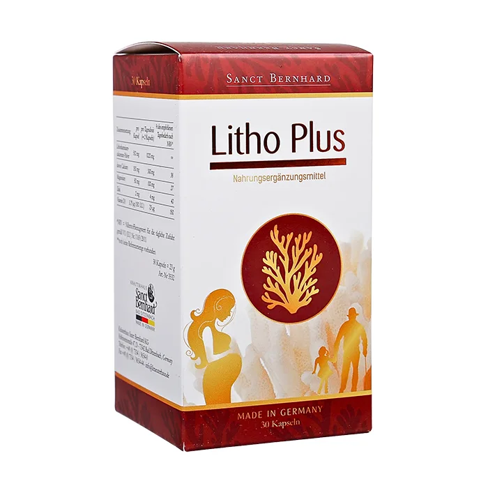 Litho Plus (30 viên) - Bổ sung canxi tảo biển đỏ hỗ trợ giảm nguy cơ thiếu canxi