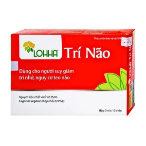 Lohha Trí Não (3 vỉ x 10 viên) - Điều trị và phòng ngừa các bệnh suy giảm trí tuệ