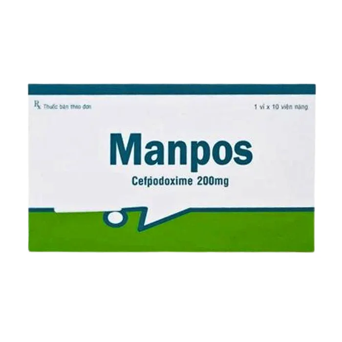 Manpos 200mg (10 Viên) - Kháng sinh kháng khuẩn