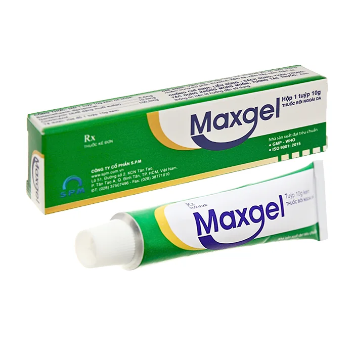 Maxgel (10g) - Điều trị viêm da, viêm trầy, hăm, nấm da