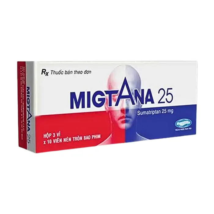 Migtana 25mg (3 vỉ x 10 viên) - Điều trị thần kinh