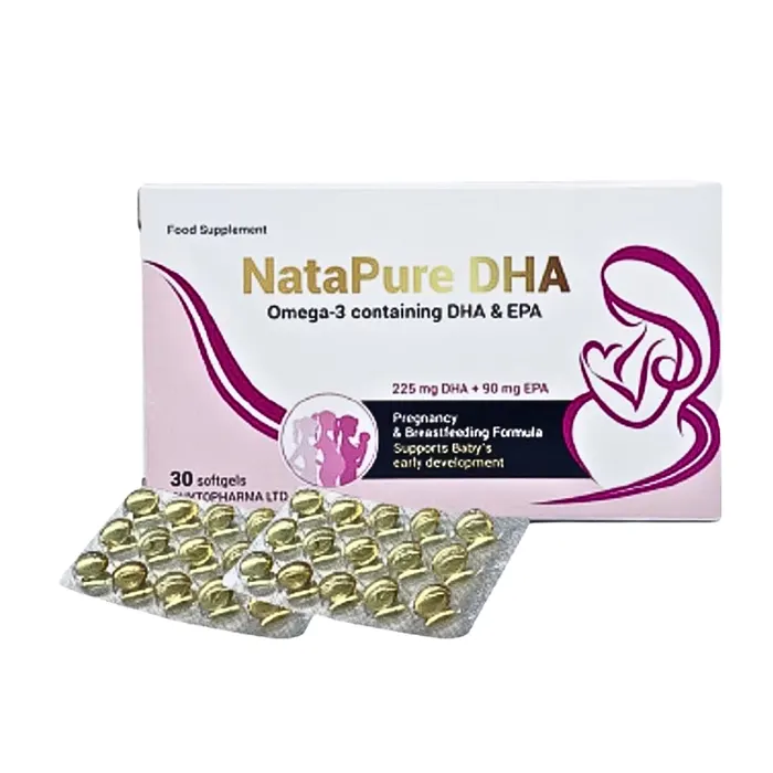 Natapure DHA (30 viên) - Bổ sung DHA, EPA cho phụ nữ mang thai và cho con bú
