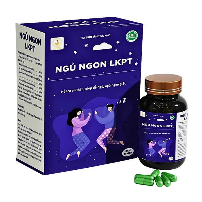 Viên ngủ ngon LKPT (30 viên) - Hỗ trợ ngủ ngon cho người khó ngủ, ngủ không sâu giấc, mệt mỏi