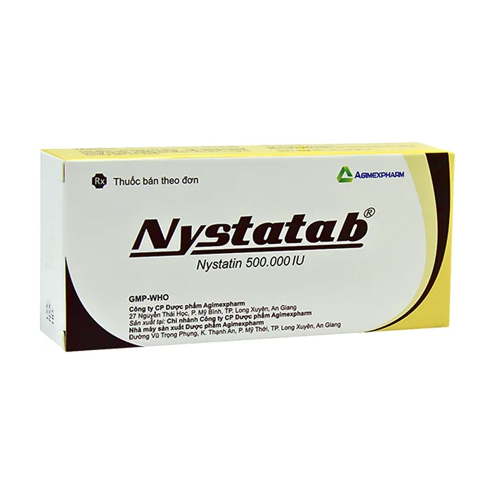 Nystatab 500.000IU (2 vỉ x 10 viên) - Điều trị nấm đường tiêu hóa