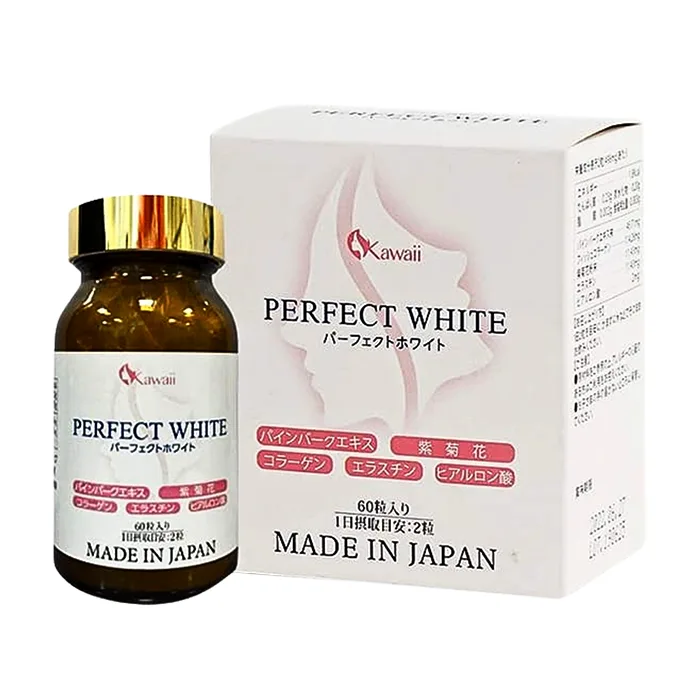 Perfect White Jpanwell (Hộp 60 viên) - Hỗ trợ cải thiện các vết thâm nám