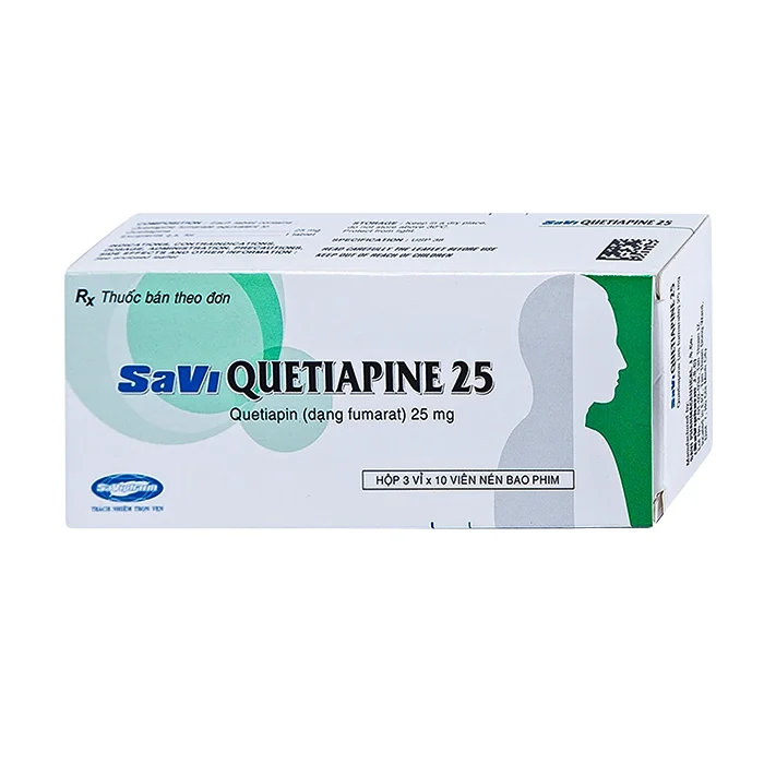 Quetiapine 25 (3 vỉ x 10 viên) - Điều trị tâm thần phân liệt