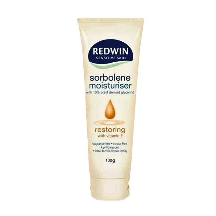 Redwin Sensitive Skin Sorbolene Moisturiser With Vitamin E (100g) - Kem dưỡng ẩm hỗ trợ điều trị chàm, vảy nến