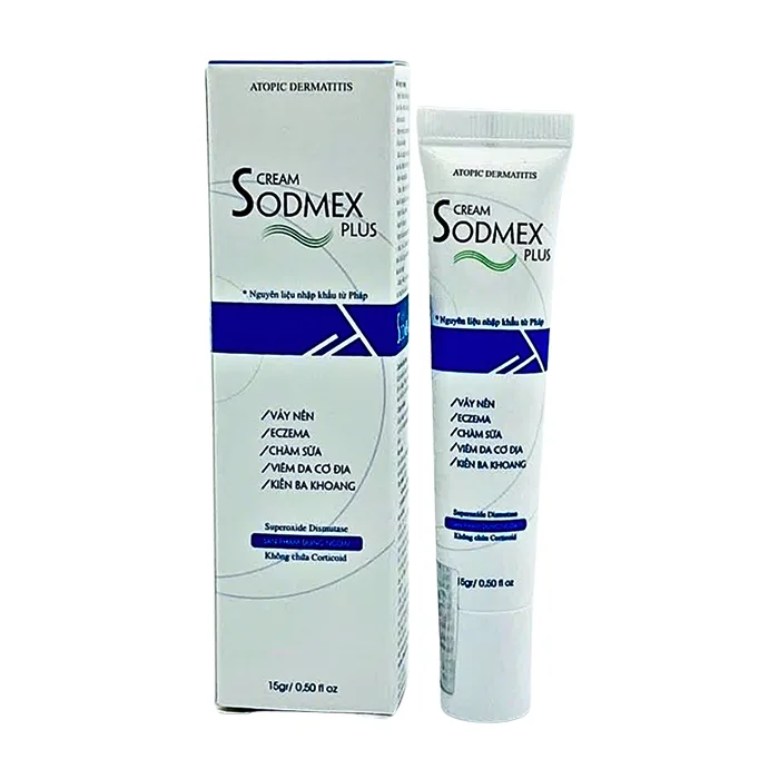 Sodmex plus 15g - Kem bôi chàm viêm da cơ địa