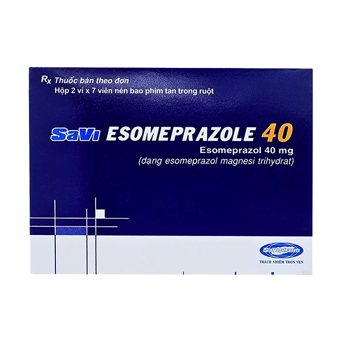 Esomeprazole 40 (2 vỉ x 7 viên) - Điều trị viêm loét dạ dày, tá tràng