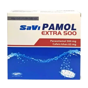 SaViPamol Extra 500 (4 vỉ x 4 viên) - Giảm đau, hạ sốt