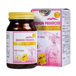 Kenkan Seishun Primrose (Hộp 60 viên) - Giúp giảm trị chứng bốc hỏa, căng thẳng lo âu
