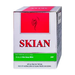 Skian Medisun (12 vỉ x 5 viên) - Giúp chống oxy hóa, tăng cường sức khỏe cho da