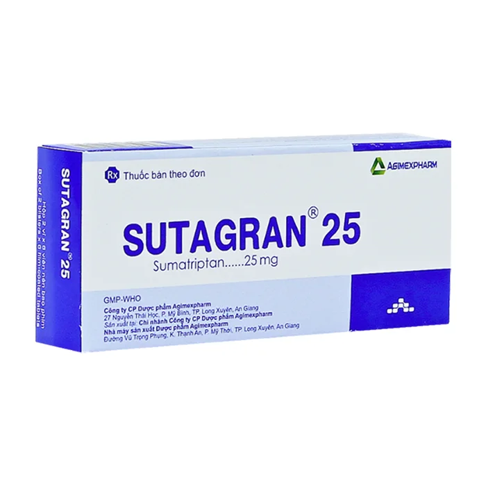 Sutagran 25 - Điều trị đau nửa đầu cấp tính
