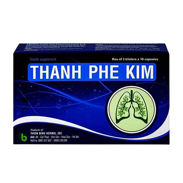 Thanh Phế Kim (3 vỉ x 10 viên) - Giúp bổ phế, hỗ trợ giảm ho, tiêu đờm