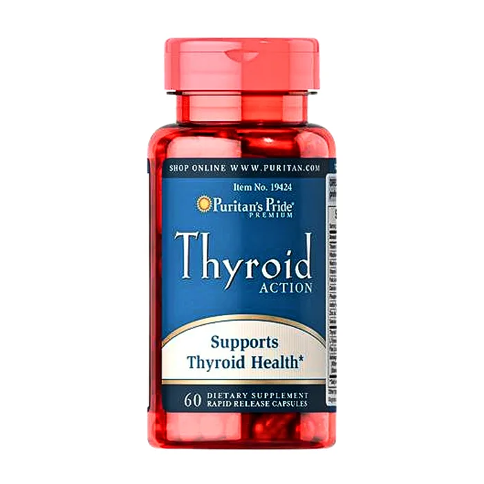 Thyroid action puritans pride (60 viên) - Phòng chống bệnh bướu cổ