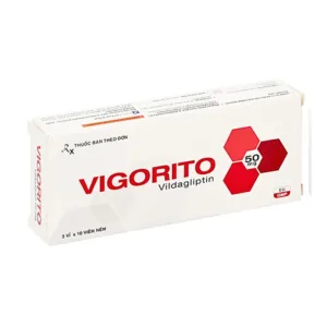 Vigorito 50mg (3 vỉ x 10 viên) - Trị đái tháo đường tuýp 2