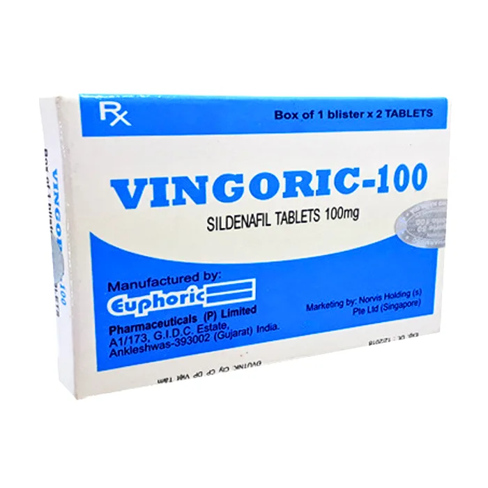 Vingoric 100 (1 vỉ x 4 viên) - Thuốc trị rối loạn cương dương
