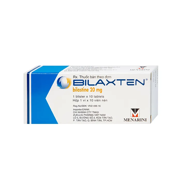 Bilaxten 20mg (1 vỉ x 10 viên) - Điều trị viêm mũi dị ứng, mày đay
