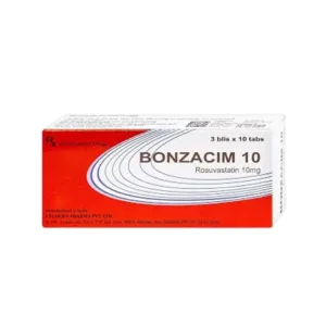 Bonzacim 10 (3 vỉ x 10 viên) - Giảm cholesterol toàn phần