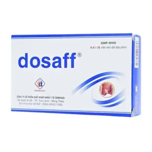 Dosaff Domesco (Hộp 4 vỉ x 15 viên) - Trị chứng liên quan đến cơn trĩ cấp